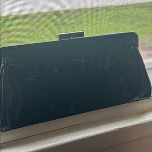 Anya Hindmarch Shiny Black Clutch